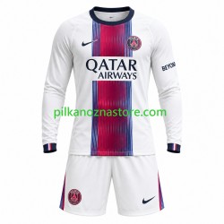Paris Saint-Germain dla Dzieci Koszulka Wyjazdowy 2026-2027 Długie Rękawy