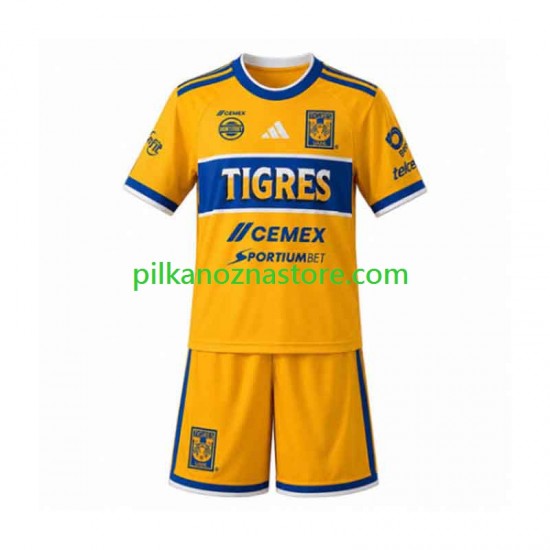 Tigres UANL dla Dzieci Koszulka Domowy 2026-2027 Krótkie Rękawy