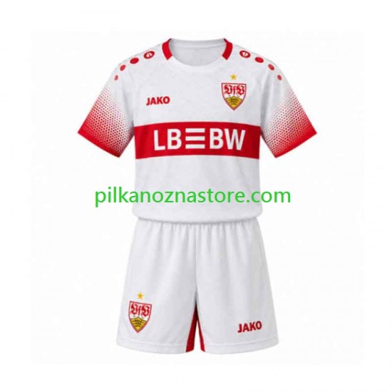VfB Stuttgart dla Dzieci Koszulka Wyjazdowy 2026-2027 Krótkie Rękawy