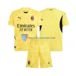 Strój Bramkarski AC Milan dla Dzieci Koszulka Wyjazdowy 2024-2025 Krótkie Rękawy