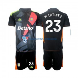 Strój Bramkarski Aston Villa dla Dzieci Emiliano Martinez 23 Koszulka Wyjazdowy 2024-2025 Krótkie Rękawy
