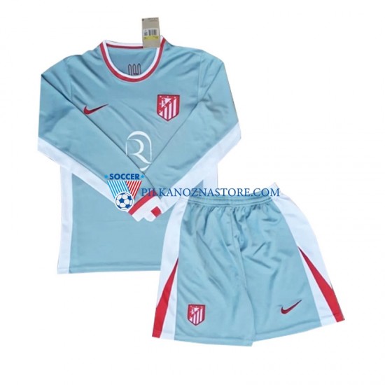 Atlético Madryt dla Dzieci Koszulka Wyjazdowy 2024-2025 Długie Rękawy