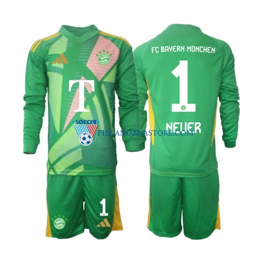 Strój Bramkarski Bayern Monachium dla Dzieci Manuel Neuer 1 Koszulka Czwarty 2024-2025 Długie Rękawy