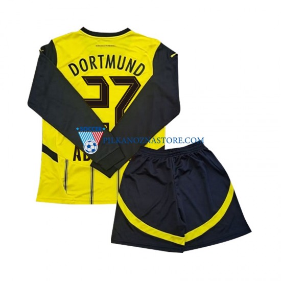 Borussia Dortmund dla Dzieci Karim Adeyemi 27 Koszulka Domowy 2024-2025 Długie Rękawy