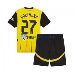 Borussia Dortmund dla Dzieci Karim Adeyemi 27 Koszulka Domowy 2024-2025 Krótkie Rękawy