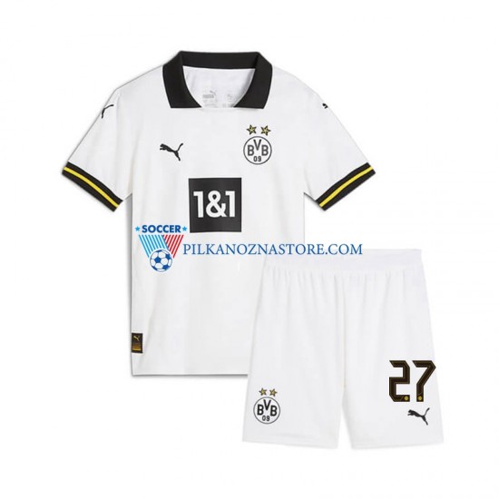Borussia Dortmund dla Dzieci Karim Adeyemi 27 Koszulka Trzeci 2024-2025 Krótkie Rękawy