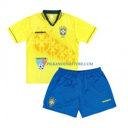 Brazylia dla Dzieci Retro Koszulka Domowy 1994 Krótkie Rękawy