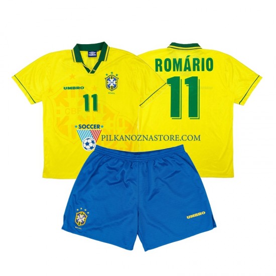 Brazylia dla Dzieci Romario 11 Retro Koszulka Domowy 1994 Krótkie Rękawy