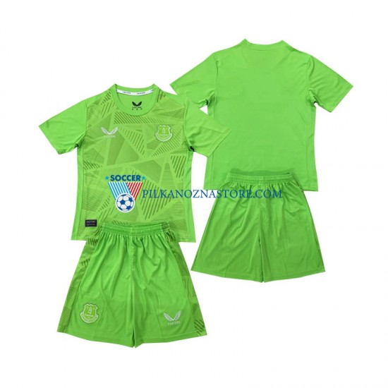 Strój Bramkarski Everton dla Dzieci Koszulka Domowy 2024-2025 Krótkie Rękawy