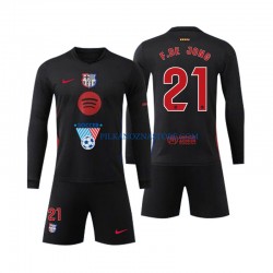FC Barcelona dla Dzieci F DE JONG 21 Koszulka Wyjazdowy 2024-2025 Długie Rękawy