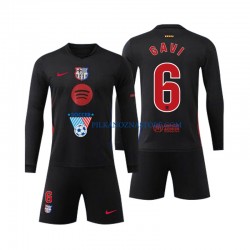 FC Barcelona dla Dzieci Gavi 6 Koszulka Wyjazdowy 2024-2025 Długie Rękawy