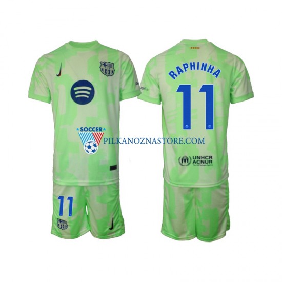 FC Barcelona dla Dzieci Raphinha 11 Koszulka Trzeci 2024-2025 Krótkie Rękawy