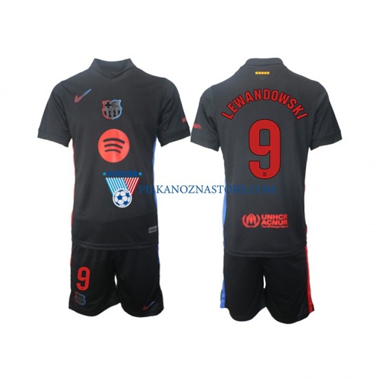 FC Barcelona dla Dzieci Robert Lewandowski 9 Koszulka Wyjazdowy 2024-2025 Krótkie Rękawy