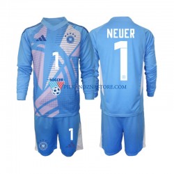 Strój Bramkarski Niemcy dla Dzieci Manuel Neuer 1 Koszulka Czwarty 2024-2025 Długie Rękawy