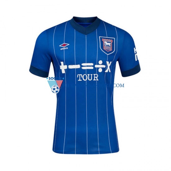 Ipswich Town Koszulka Męska Domowy 2024-2025 Krótkie Rękawy