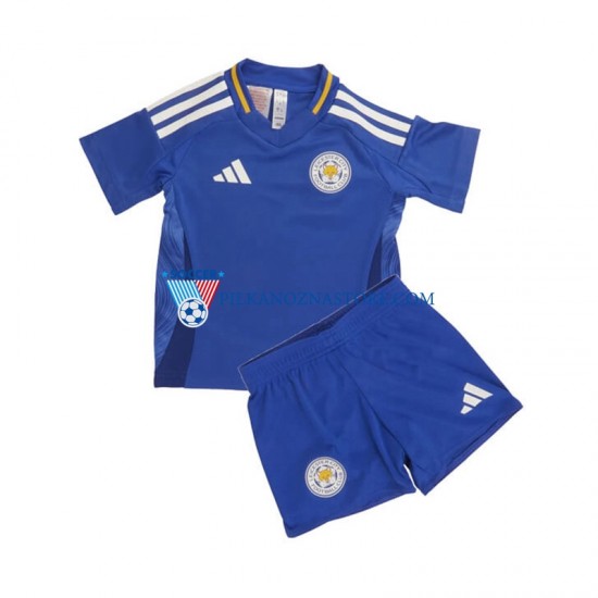 Leicester City dla Dzieci Koszulka Domowy 2024-2025 Krótkie Rękawy