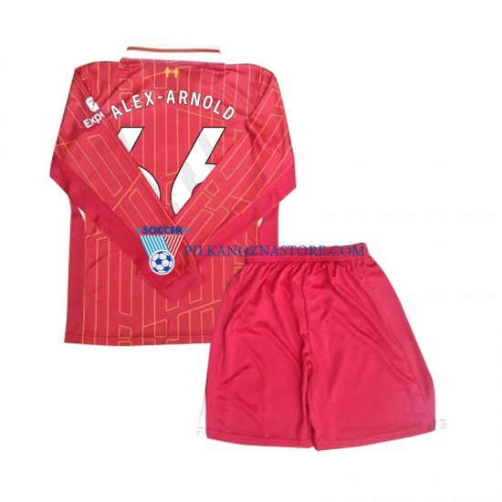 Liverpool dla Dzieci Alexander-Arnold 66 Koszulka Domowy 2024-2025 Długie Rękawy
