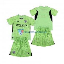 Strój Bramkarski Manchester City dla Dzieci 2 Koszulka Czwarty 2024-2025 Krótkie Rękawy