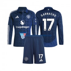 Manchester United dla Dzieci Alejandro Garnacho 17 Koszulka Wyjazdowy 2024-2025 Długie Rękawy