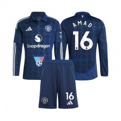 Manchester United dla Dzieci Amad 16 Koszulka Domowy 2024-2025 Długie Rękawy