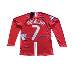 Manchester United Cristiano Ronaldo 7 Champion League 2007 Retro Koszulka Męska Domowy Długie Rękawy