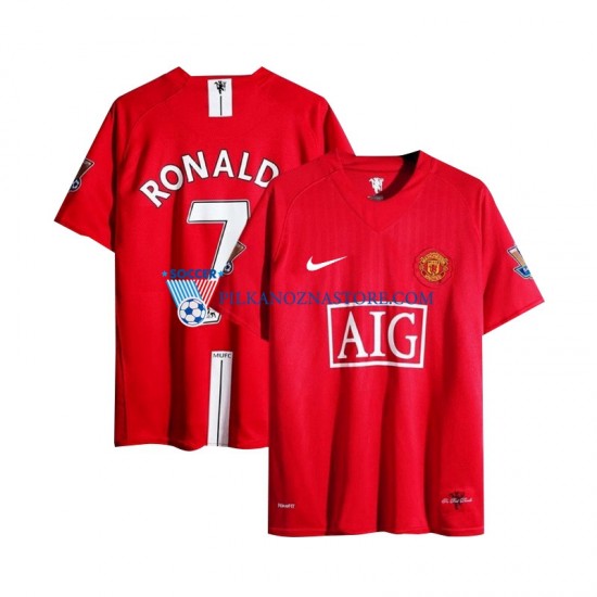 Manchester United Cristiano Ronaldo 7 Champion League 2007 Retro Koszulka Męska Domowy Krótkie Rękawy