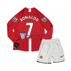 Manchester United dla Dzieci Cristiano Ronaldo 7 2007 Retro Koszulka Domowy Długie Rękawy