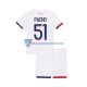 Paris Saint-Germain dla Dzieci Willian Pacho 51 Koszulka Wyjazdowy 2024-2025 Krótkie Rękawy