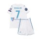 Real Madryt dla Dzieci Cristiano Ronaldo 7 2017 Retro Koszulka Domowy Krótkie Rękawy