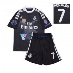 Real Madryt dla Dzieci Cristiano Ronaldo 7 2014 Retro Koszulka Trzeci Krótkie Rękawy