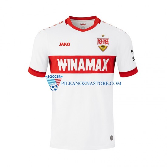 VfB Stuttgart Koszulka Męska Domowy 2024-2025 Krótkie Rękawy