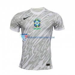 Strój Bramkarski Brazylia Koszulka Męska Domowy 2024 Krótkie Rękawy