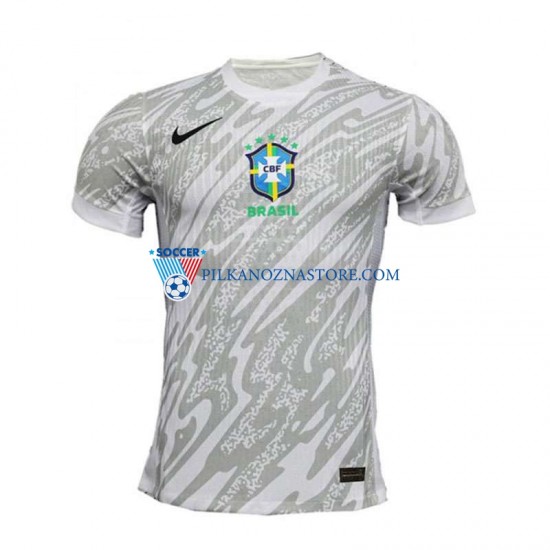 Strój Bramkarski Brazylia Koszulka Męska Domowy 2024 Krótkie Rękawy