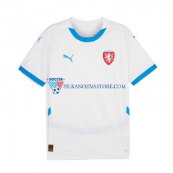 Czechy Koszulka Męska Wyjazdowy Euro 2024 Krótkie Rękawy