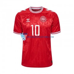 Dania Eriksen 10 Koszulka Męska Domowy Euro 2024 Krótkie Rękawy