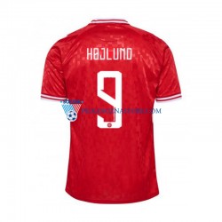 Dania Hojlund 9 Koszulka Męska Domowy Euro 2024 Krótkie Rękawy
