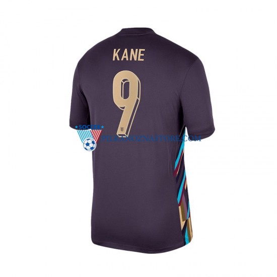 Anglia Harry Kane 9 Koszulka Męska Wyjazdowy Euro 2024 Krótkie Rękawy