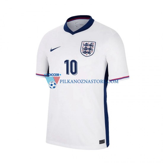 Anglia Jude Bellingham 10 Koszulka Męska Domowy Euro 2024 Krótkie Rękawy