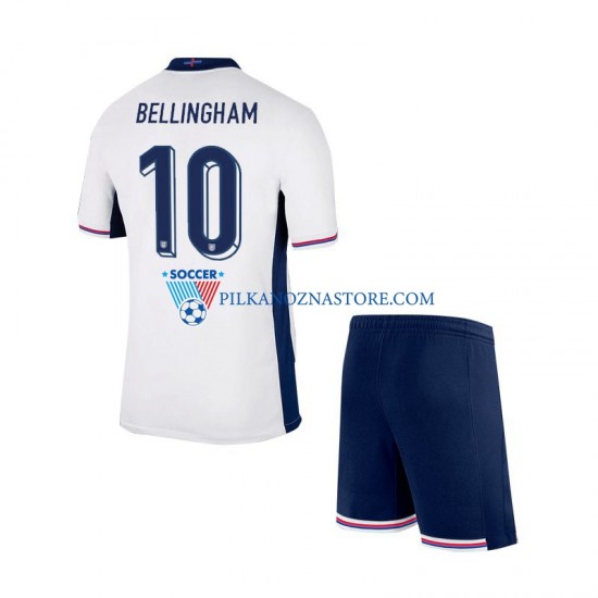 Anglia dla Dzieci Jude Bellingham 10 Koszulka Domowy Euro 2024 Krótkie Rękawy
