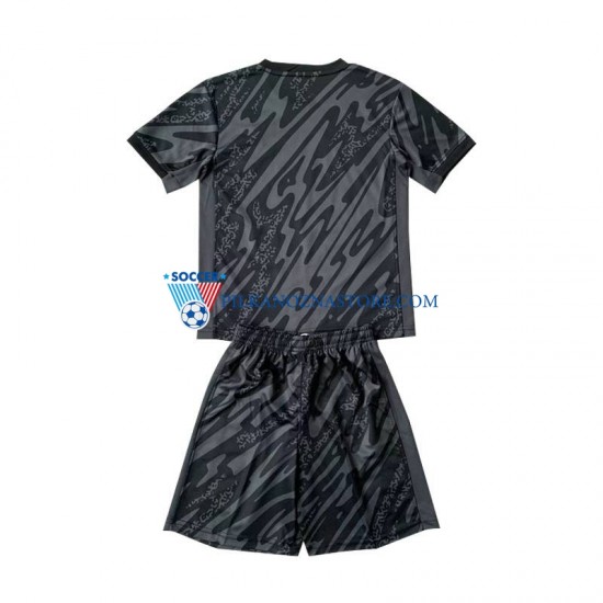 Strój Bramkarski Francja dla Dzieci Koszulka Wyjazdowy Euro 2024 Krótkie Rękawy