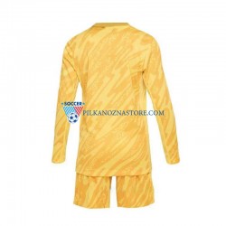 Strój Bramkarski Francja dla Dzieci Koszulka Domowy Euro 2024 Długie Rękawy