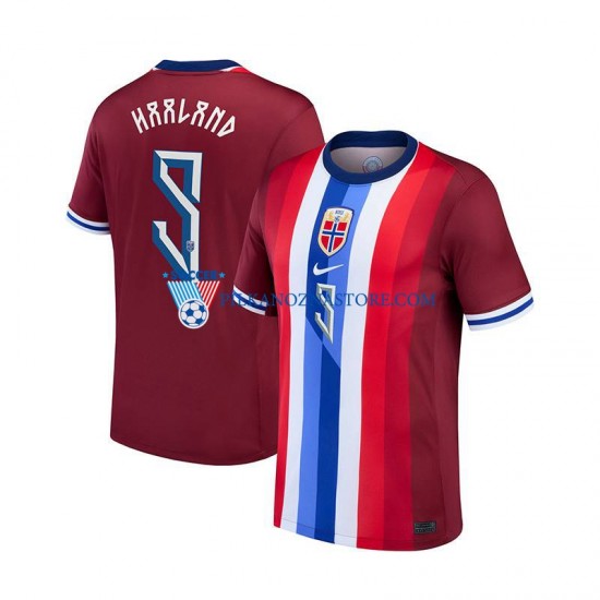 Norwegia Haaland 9 Koszulka Męska Domowy 2024 Krótkie Rękawy