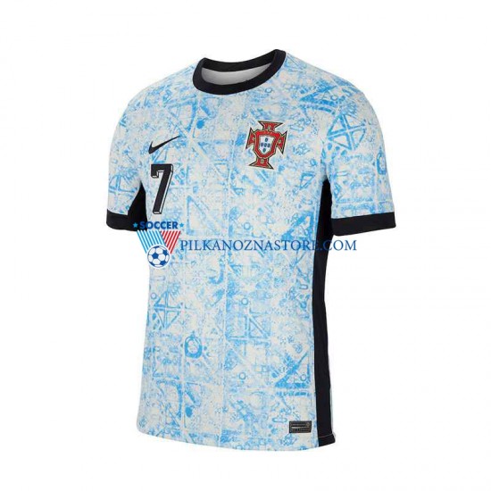 Portugalia Cristiano Ronaldo 7 Koszulka Męska Wyjazdowy Euro 2024 Krótkie Rękawy