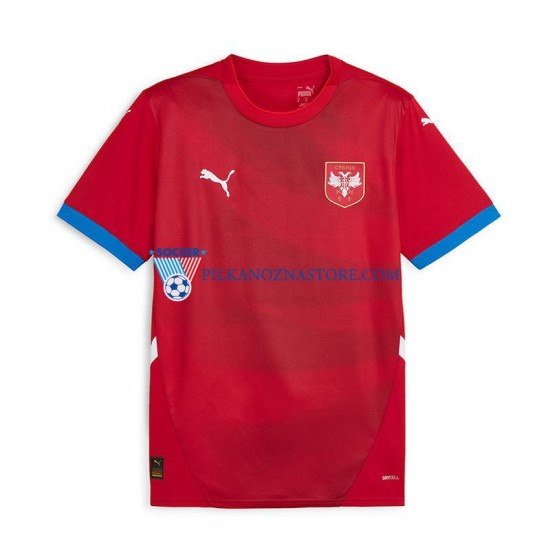 Serbia Koszulka Męska Domowy Euro 2024 Krótkie Rękawy