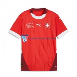 Szwajcaria Koszulka Męska Domowy Euro 2024 Krótkie Rękawy