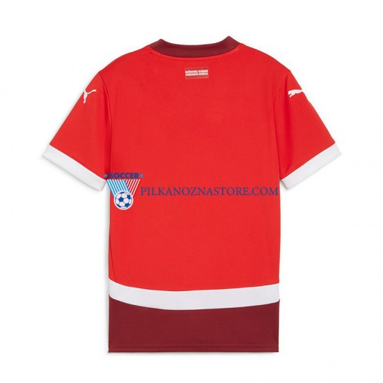 Szwajcaria Koszulka Męska Domowy Euro 2024 Krótkie Rękawy