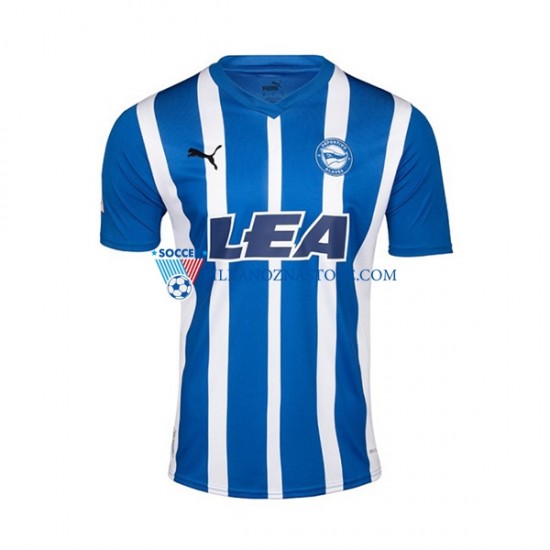 Deportivo Alaves Koszulka Męska Domowy 2023-2024 Krótkie Rękawy