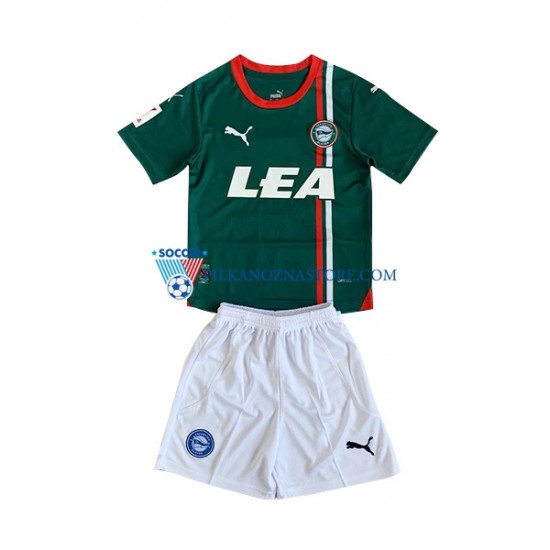 dla Dzieci Deportivo Alaves Koszulka Wyjazdowy 2023-2024 Krótkie Rękawy