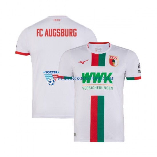 FC Augsburg Koszulka Męska Domowy 2023-2024 Krótkie Rękawy