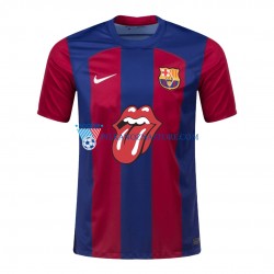 FC Barcelona Rolling Stones Koszulka Męska Domowy 2023-2024 Krótkie Rękawy